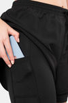 Amante High Rise Anti Microbial Shorts - Jet Black — thumbnail 4